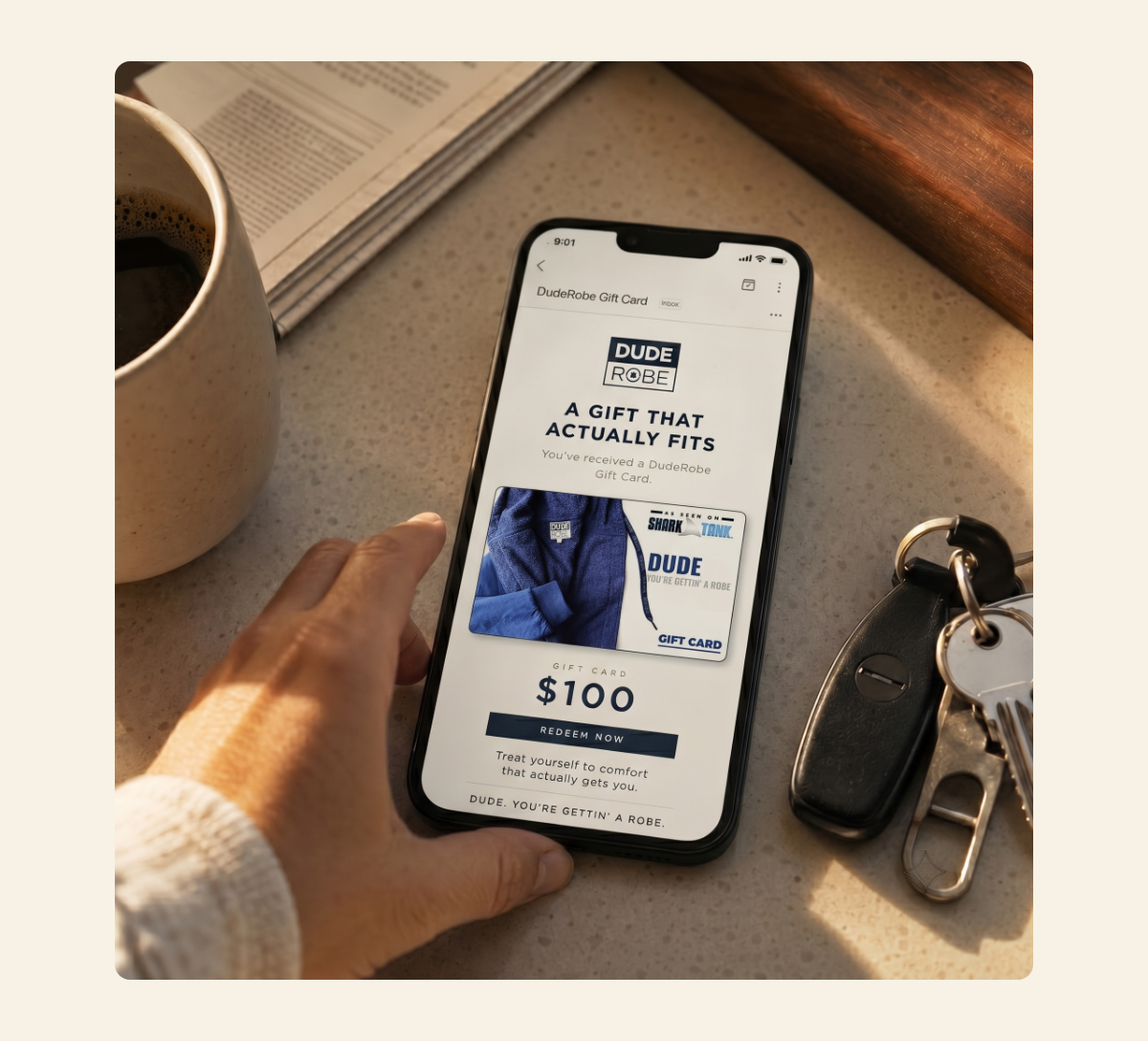 DudeRobe digital gift card