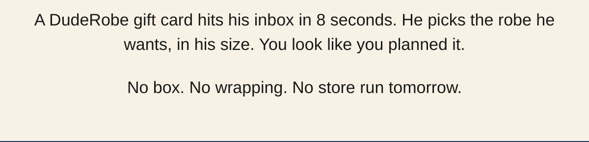 Last-minute Father's Day gift card pitch